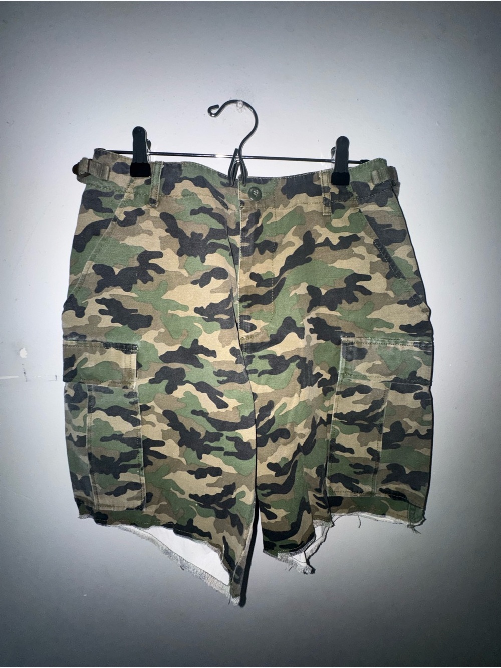 Camo Cargo Shorts - Green Camouflage